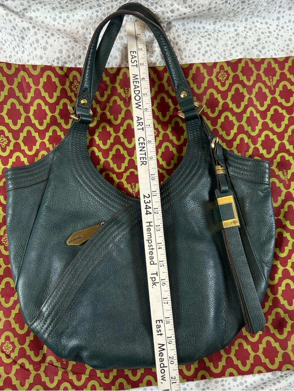 OrYANY Tracy Leather Hobo bag in Dark Green - Picture 3 of 7